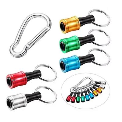 1/4 Zoll Bithalter Schlüsselanhänger Sechskant Schraubendreher-Bit-Halter Verlängerungsstange, Schnellwechsel-Schraubbit-Halter für die meisten Elektro