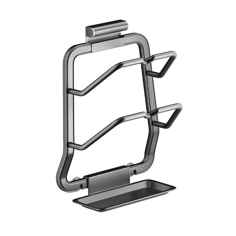 Lockställ utan håltagning Väggmonterat köksställ Stort skärbräda Hushållsförvaring Flerskikts skärbrädeställ Multifunktionellt