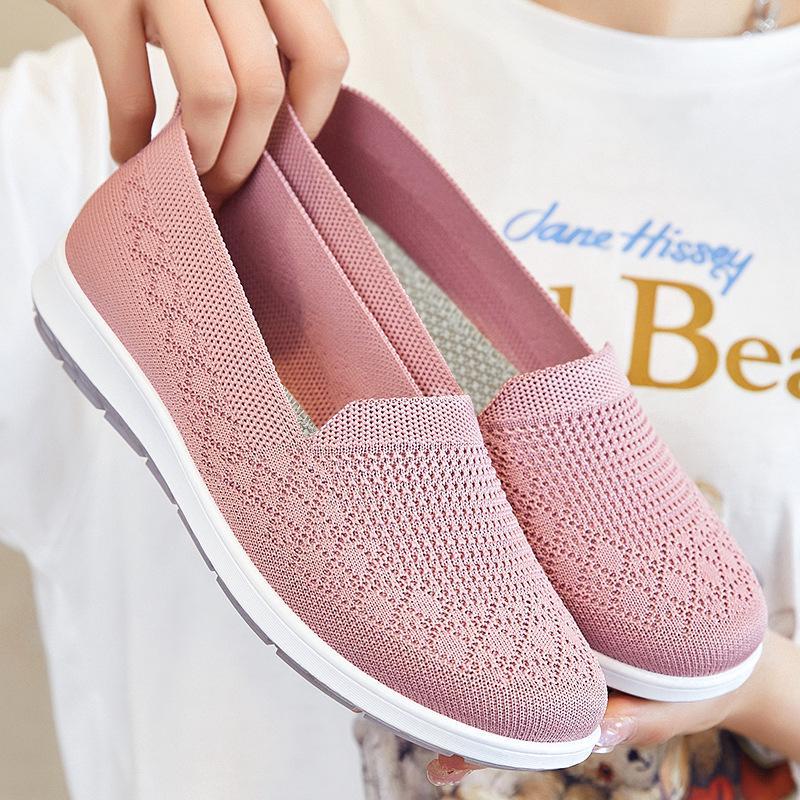 Women's Casual Breathable Flat Cloth Shoes - Soft Sole, Comfortable for All Ages