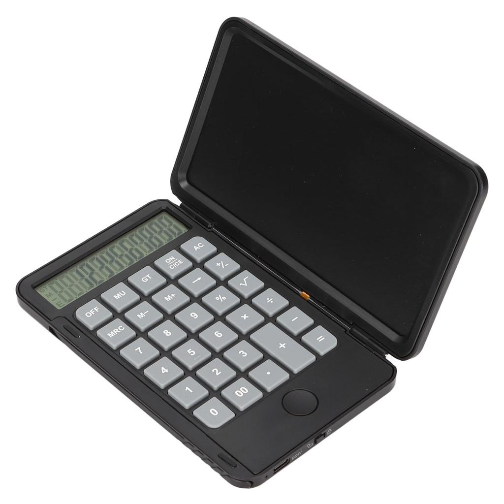 Calculator Notepad 2 In 1 6.5in Small Portable Noiseless Button Reusable Eyesight Protection Pocket Calculator