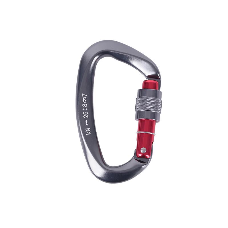 Lieve 25KN Aluminum Alloy Climbing D-Shape Carabiner