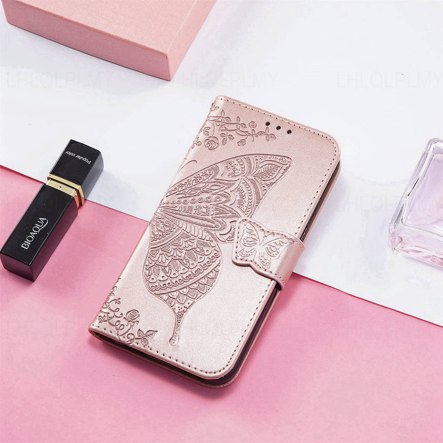 Butterfly Pattern Leather Flip Case For OPPO Reno 14 Pro 5G 14F A5X A6 Reno14 F Realme C71 Wallet Cover Capa Coque