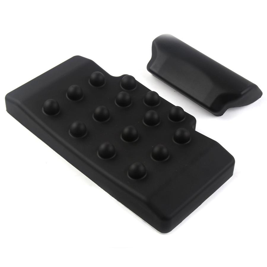 2xMotorcycle Rear Saddlebag Trunk Sticker Back Backrest Massage Cushion Top Case