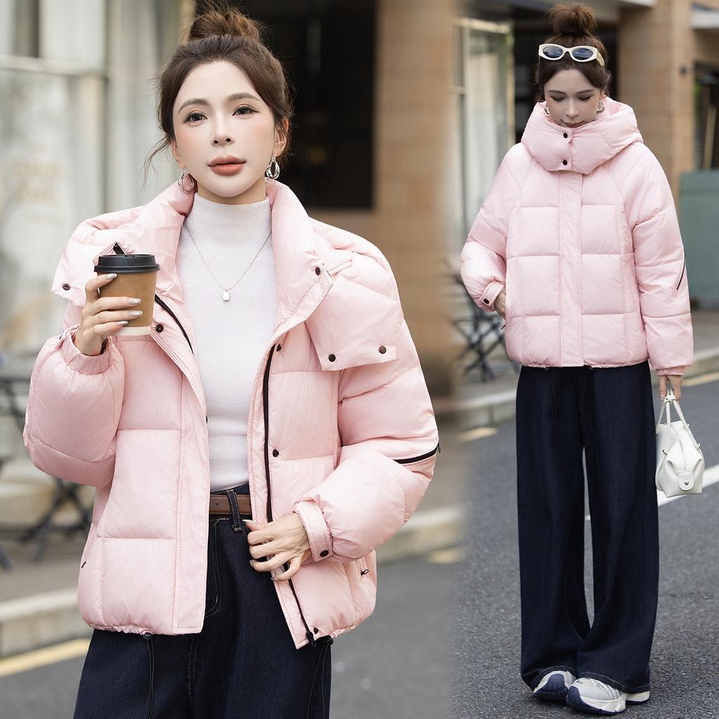 Fashion small short hooded thickened down cotton clothes women's winter new warm bread clothes jacket