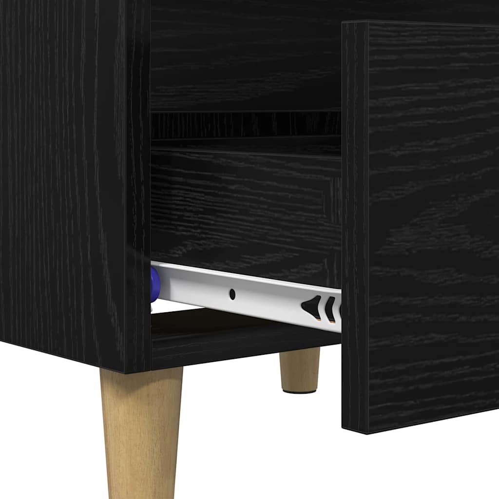 Nightstands 2 pcs Black Oak Effect 40 x 35 x 50 cm