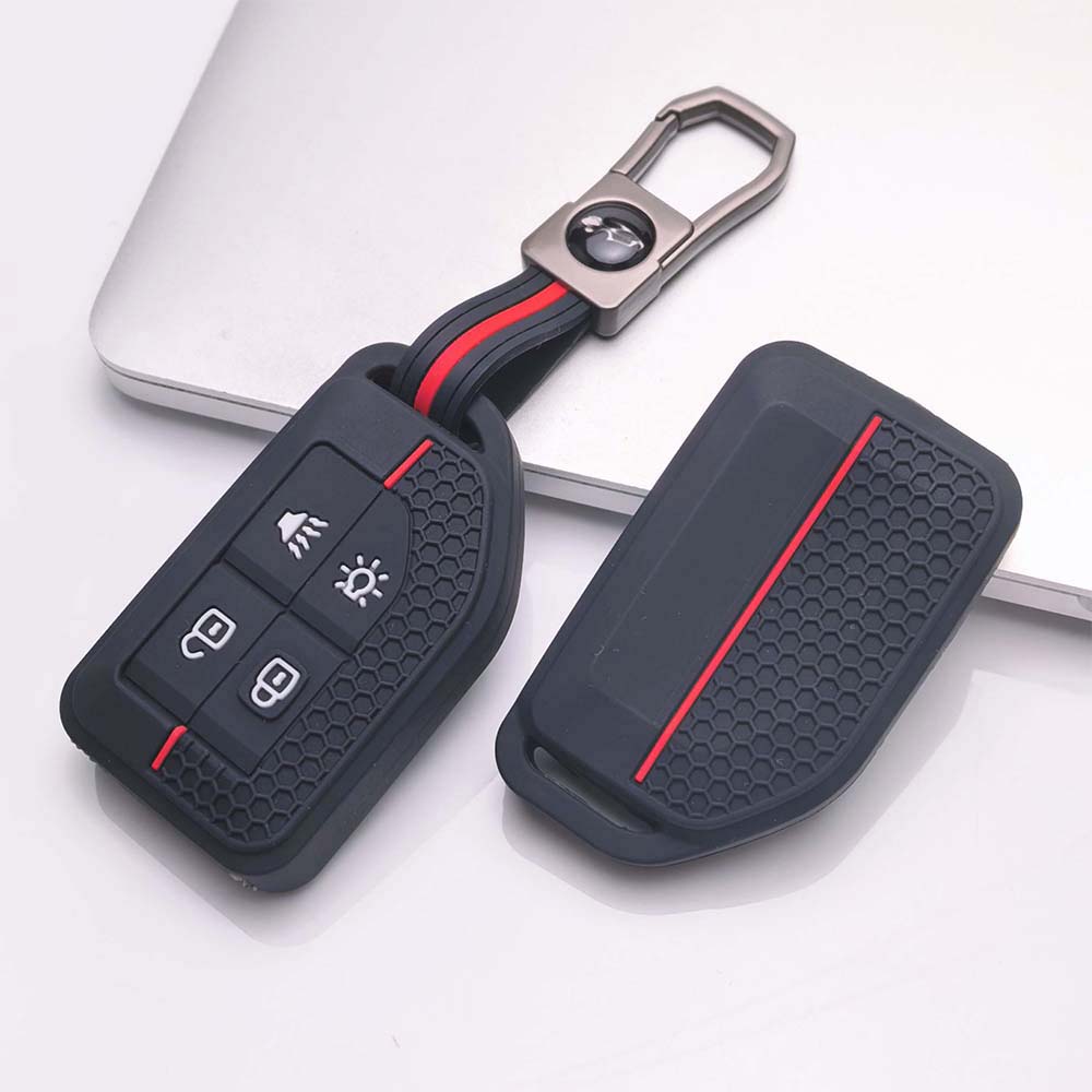 Key Fob Cover for Volvo Truck with Keychain Silicone Protective Cover with Keychain Scratch Resistant Shockproof Anti-Dust Durable Key Holder