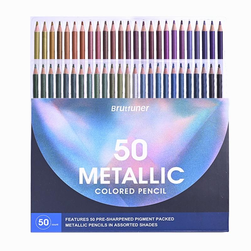 12/50/72 Metallic Parelkleurige Potloden Morandi Grijs Graffiti Kleurpotloden