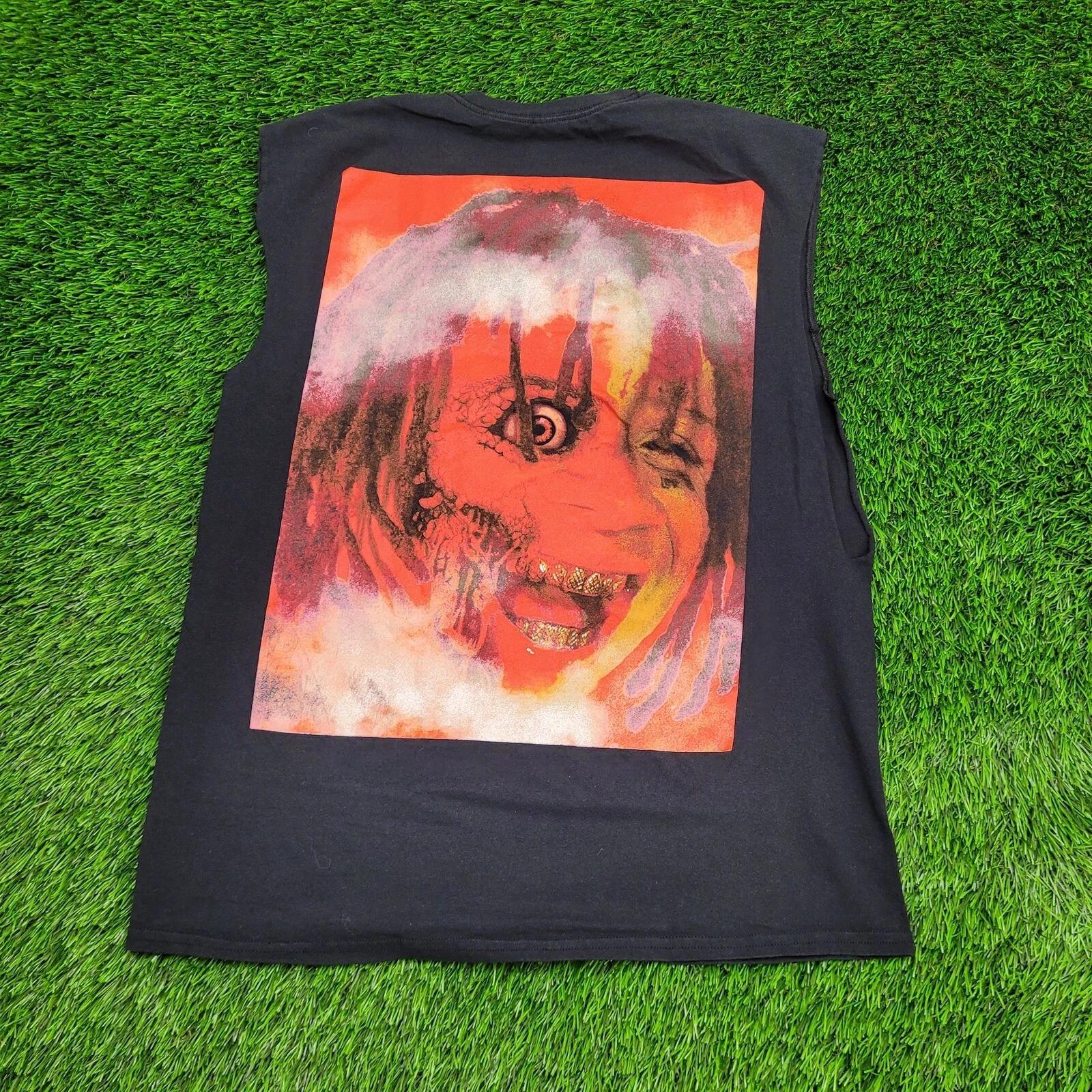 Tripple-Redd Muscle Shirt Large 21x27 Black 4XL