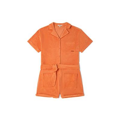 Macacão de Tricô Casual Esportivo Macacões Femininos Laranja VN0A4OOWCPP