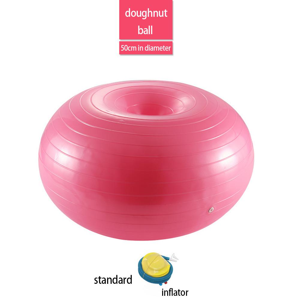 Donut Exercise Ball Workout Core Training Ball Swiss Stability Ball For Yoga Pilates Balance Training In Gym Office Classroom 50cm