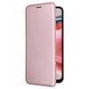 For Xiaomi Redmi Note 12 4G PU Leather Stand Cover Carbon Fiber Texture Phone Case with Card Holder