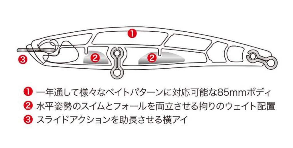 DUO Bay Ruf Seek 85S Sinking Lure CCCZ387 (5510)