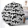 Mickey Mouse,Grid Pattern Automatic Folding Umbrella   Simple 8 Rib Design, Bright Cartoon Pattern, Durable Iron Frame, Suitable For Travel,