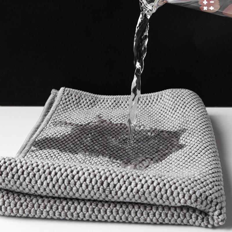 10/5/3PCS Kitchen Bar Cleaning Cloth Towel Tea Shop Coffee Machine Special Rags Water Absorbing Square Towels Household Cleaner