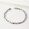 Titanium Steel Twisted Link Chain Necklace Men Women Geometric Pendant Minimalist Locket Choker Style