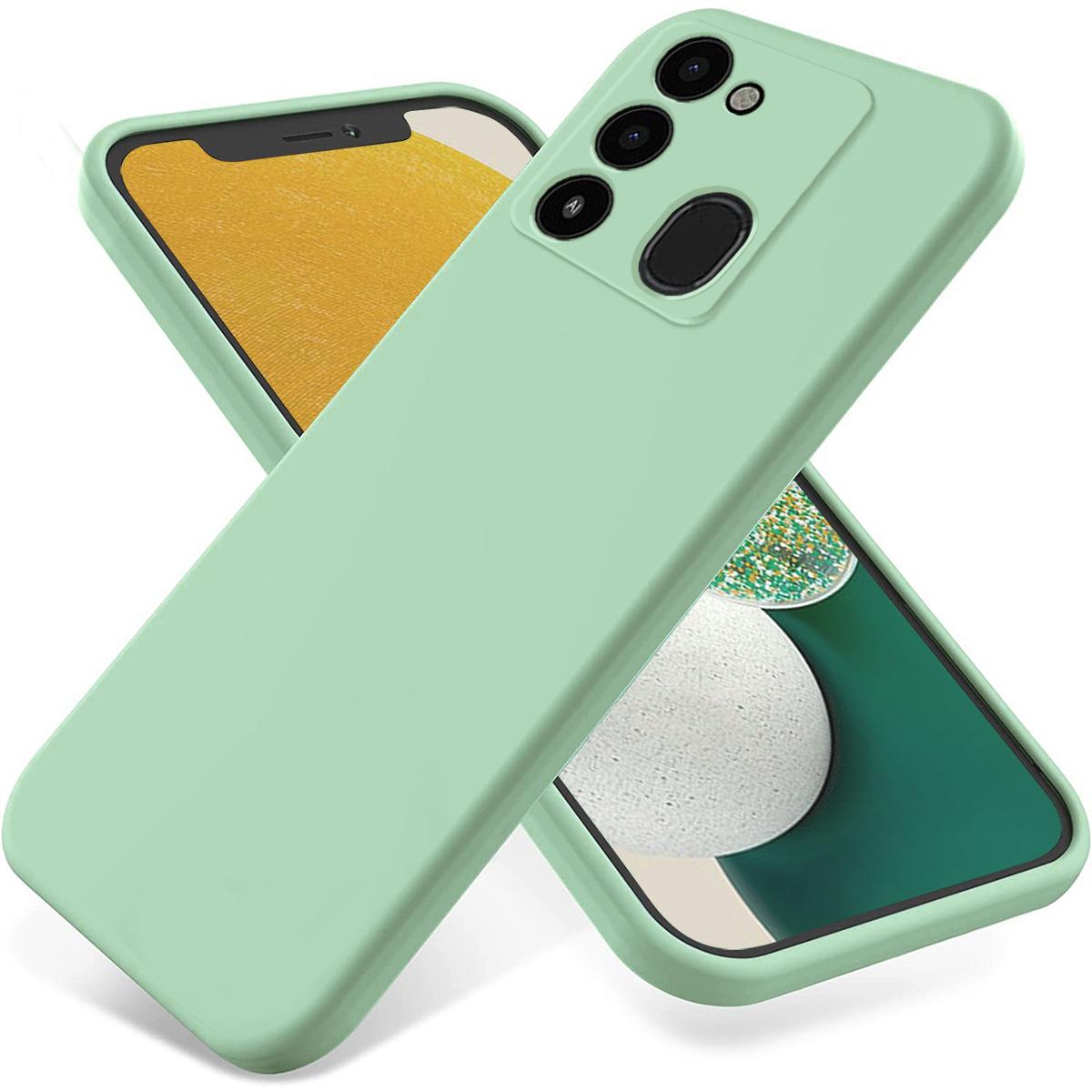 

Phone Case for TECNO Spark Go 2022/Spark 8C 4G/Spark 9 4G,Liquid Silicone+Soft Lining Anti-Scratch Cover Green