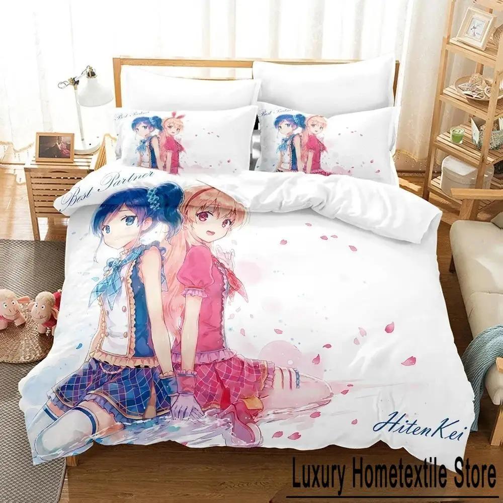 

3D Print Anime Aikatsu Bedding Set Duvet Cover Queen Size Boys Adult Soft Comforter Pillowcase 70x133cm 2pcs