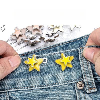 Five Star Waist Buckle Nail-free and Seam-free Removable Jeans Buckle Waist Circumference Large Change Small Waist Artifacts