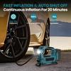 Cordless Tire Inflator Air Compressor For Makita 18V Battery Portable Air Pump
