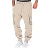 Spring and Autumn new European and American sports casual pants men's sports multi-pocket trousers