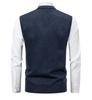 Men's Slim Fit Velvet-Thickened Knit Vest for Autumn/Winter