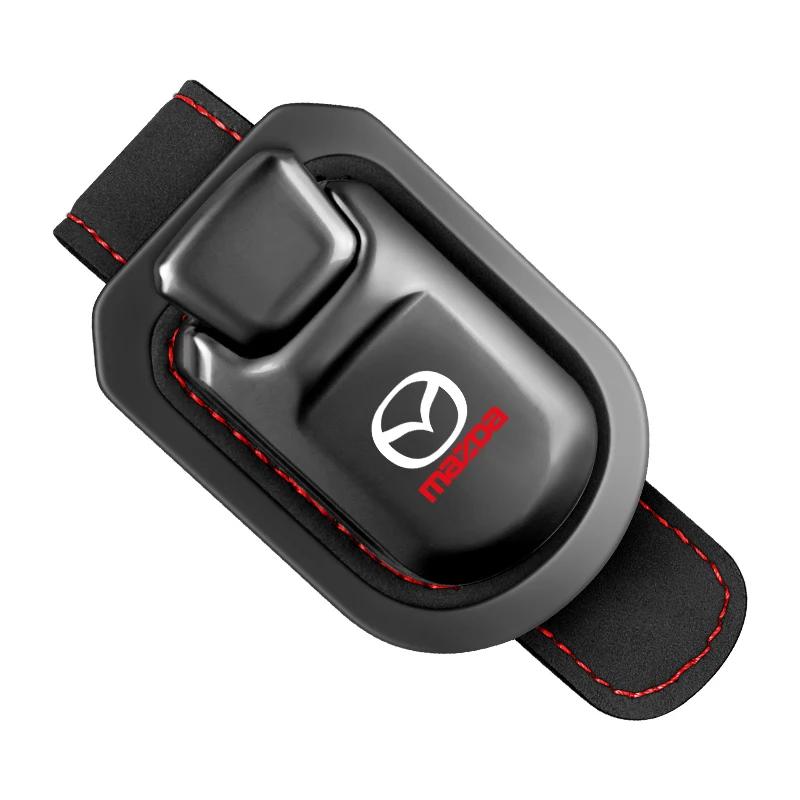 

2025 Hot Car Glasses Case Storage Ticket Card Clip Eyeglass Sunglasses For Mazda Skyactiv 2 3 5 6 8 CX3 CX4 CX5 CX7 CX8 CX9 CX30 чёрный