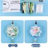 Peace Amulet Embroidery Kit: Beginner's DIY Cross Stitch Sachet Pouch
