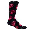 The Rolling Stones Unisex Adult Repeat Logo Crew Socks