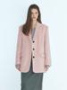 Etmon Alpaca Wool Winter Jacket, Pink