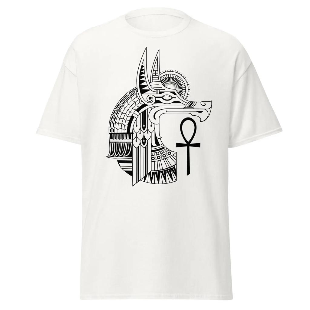 Anubis Classic Tee Vintage Breathable Soft Slightly Casual Versatile Designer Clothes Stretched Graphic Unisex Stylish
