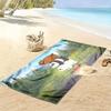 We Bare Bears Print Beach Towel, Large Soft Quick Dry Towel for Beach Camping Swimming