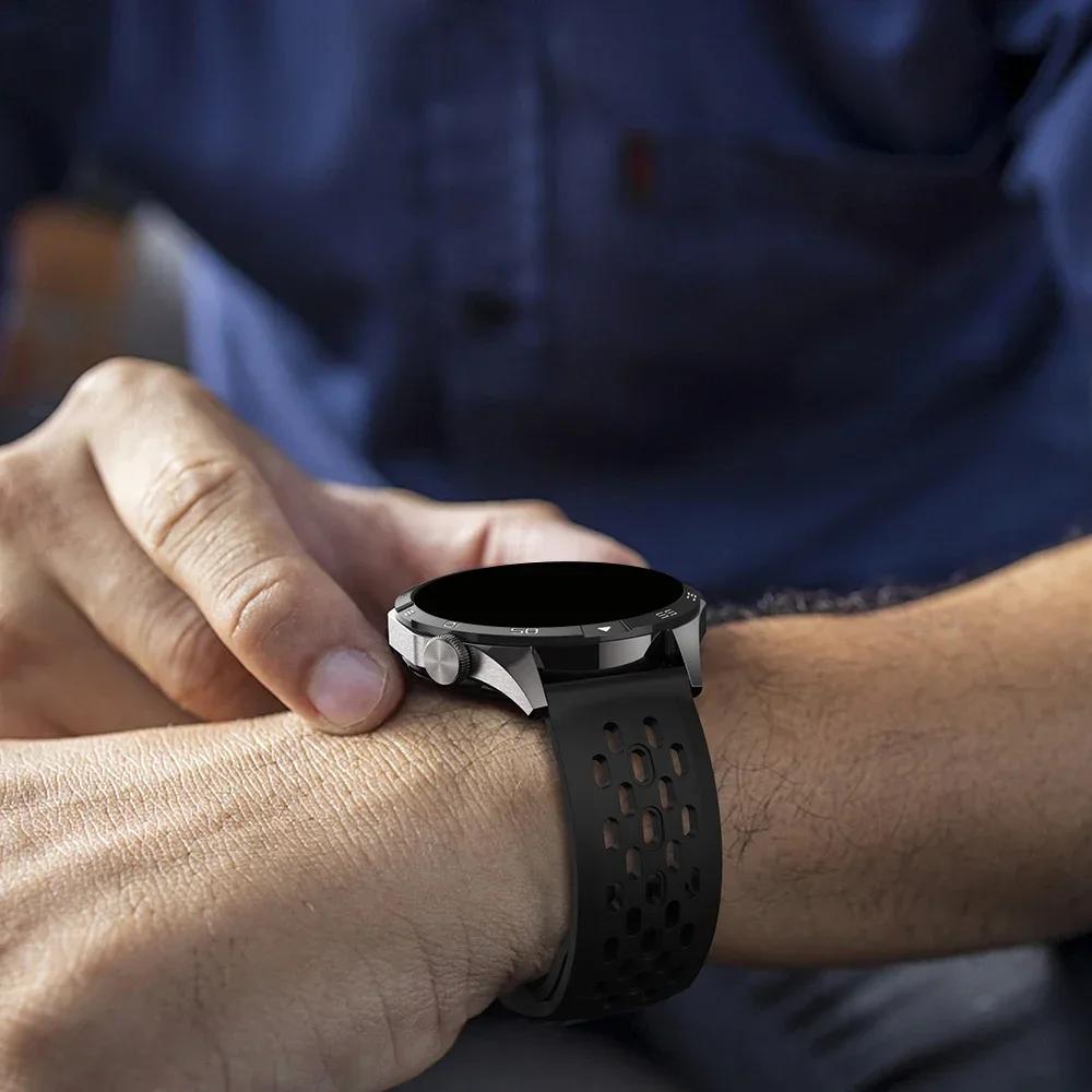 22 mm kvėpuojantis silikoninis dirželis Amazfit Bip 6 5 5 Unity/GTR 2 3 4 sportinei apyrankei Amazfit Stratos/Balance/Cheetah Pro apyrankė