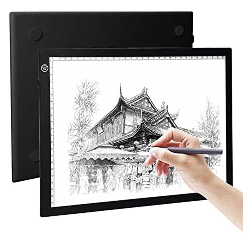 A4 LED Graphic Tablet, Writing Pad, Painting, Light Box, Drawing Tablet, Copy, Diamond Painting Accessories, 3 Brightness Levels