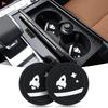 ALIOBC Silicone Coasters 70mm Stylish Car Cup Holder Coasters with a Mat Interior Accessories (2-Pack, Diameter) Pattern, Non-Slip, Heat-Resistant,