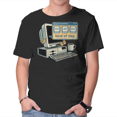 Unisex Crew Neck T-Shirt Just Another Day Graphic Short Sleeve Casual Tee