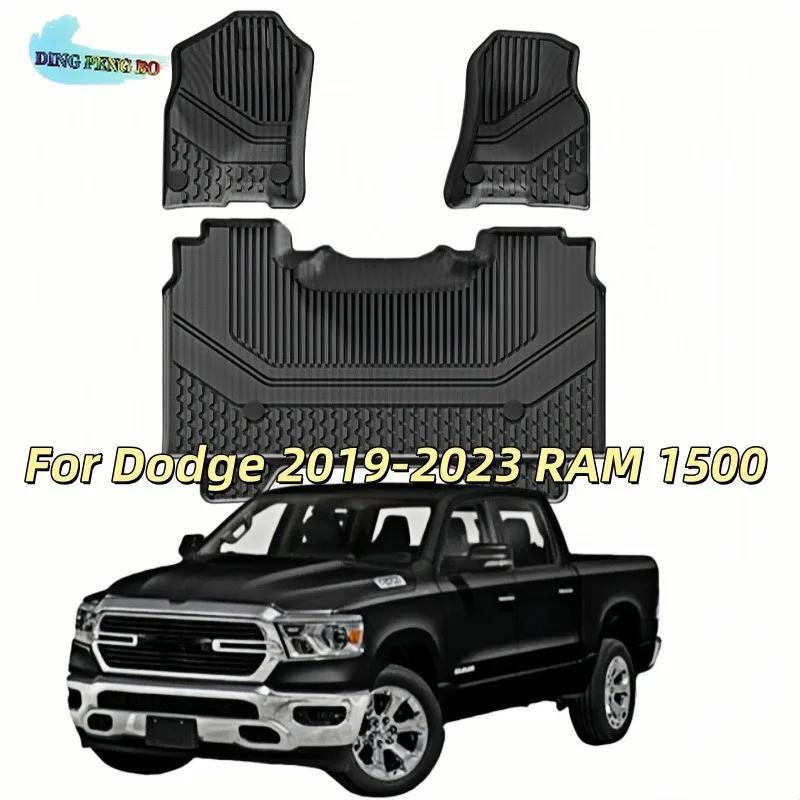 TPE Car Trunk Mat for Dodge RAM 1500 2019-2023 All-Weather Anti-Slip Cargo Liner Floor Mats - Rear Pad Dirty-Proof