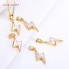 Wholesale 18k Gold Plated Brass Heart/Butterfly Pendants Charms,Natural Shell Charms For Jewelry Making,DIY Necklace Accessories