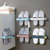 Bathroom Slipper Holder Wall Mounted Storage Rack Slipper Shoes Shelf One Piece Shoe Rack Space Saving Shelf Bathroom Hanging