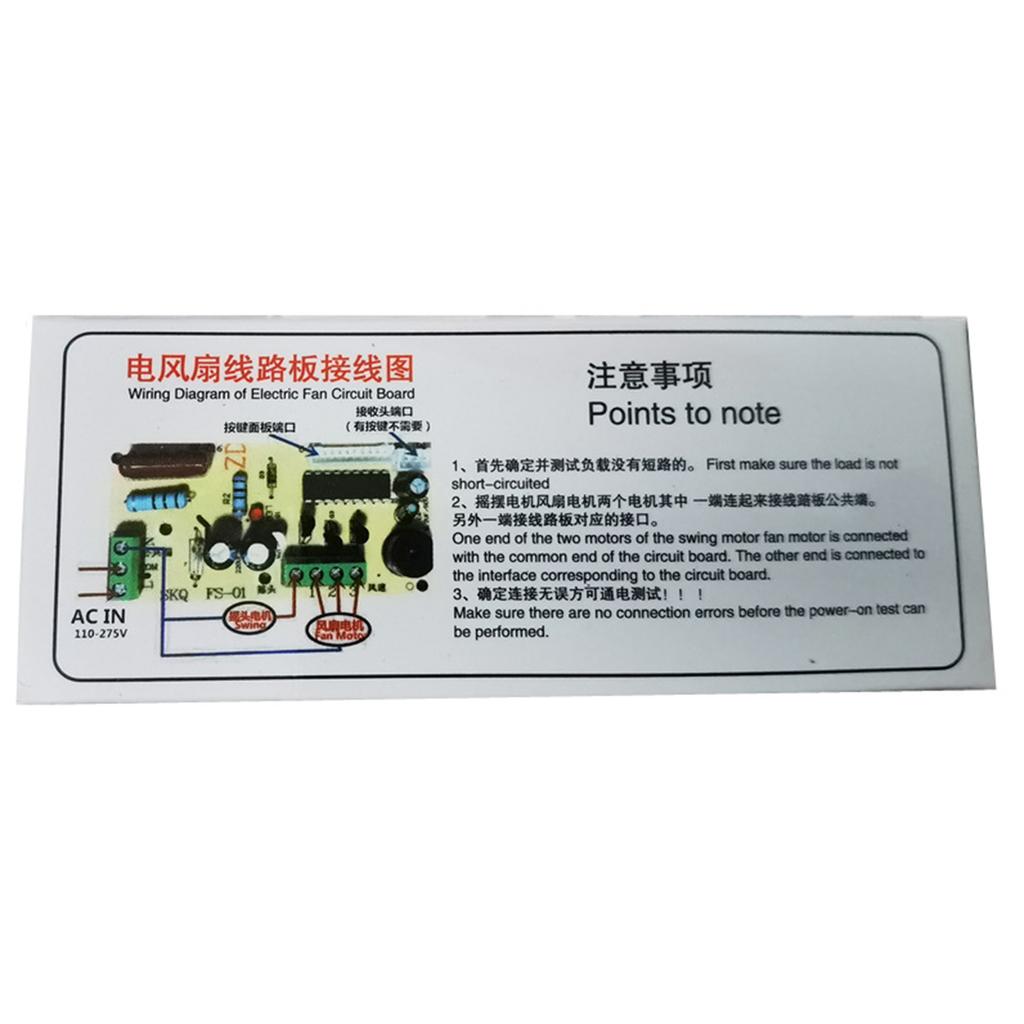 Klimaanlagenventilator Elektrischer Ventilator Schaltkreis Universalplatine Fernbedienungsplatine Kaltluftventilator Hauptplatine Schaltkreis Zuhause