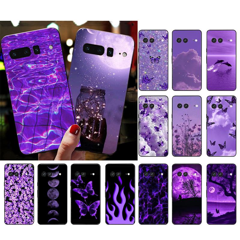 Phone Case For Google Pixel 10 Pro XL 9 Pro XL 9A 8 7 6 Pro Pixel 8A 7A 6A Pixel 8 7 6 5 Aesthetic Purple