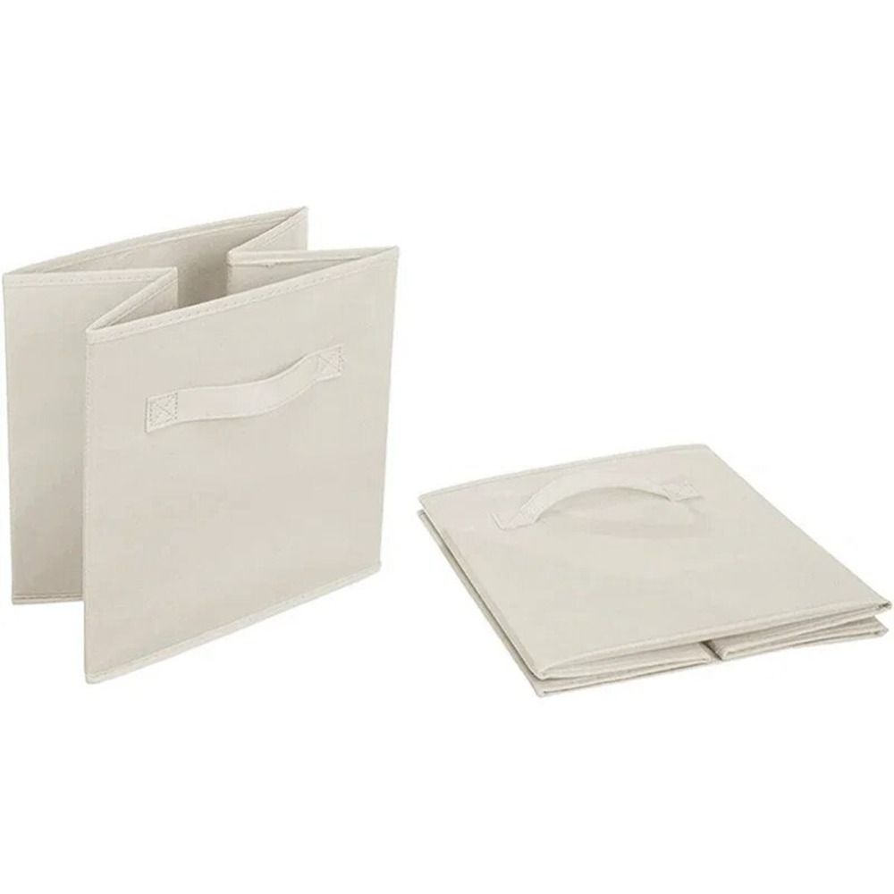 Non Woven Fabric Square Storage Box Foldable Underwear Storage Box Kid Toy