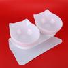 Transparent body Cat Feeding Bowl Slant mouth design Dog Food Bowl  Puppy kitten use