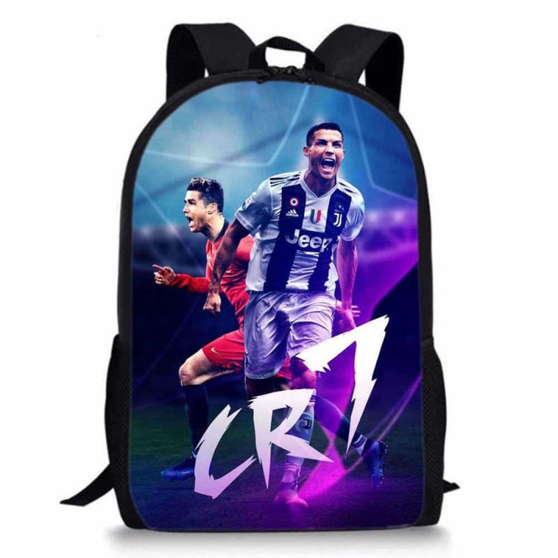Cristiano Ronaldo Basketball Sports Backpack With Waterproof Polyester For Middle School Students