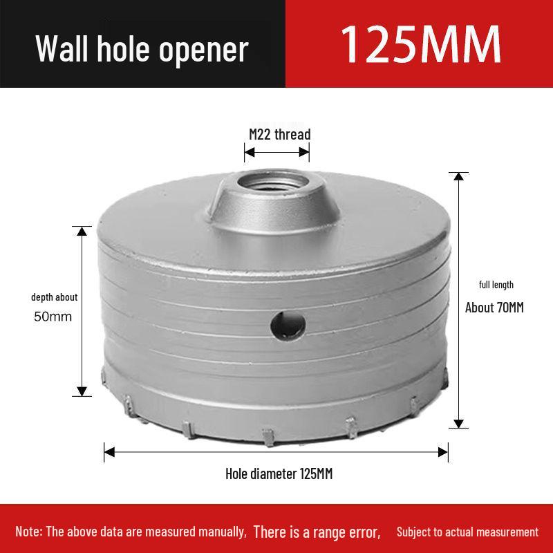 Electric Impact Drill Bit for Cement and Brick Walls - Dry Drilling Opener for Air Conditioner and Water Pipe Installations