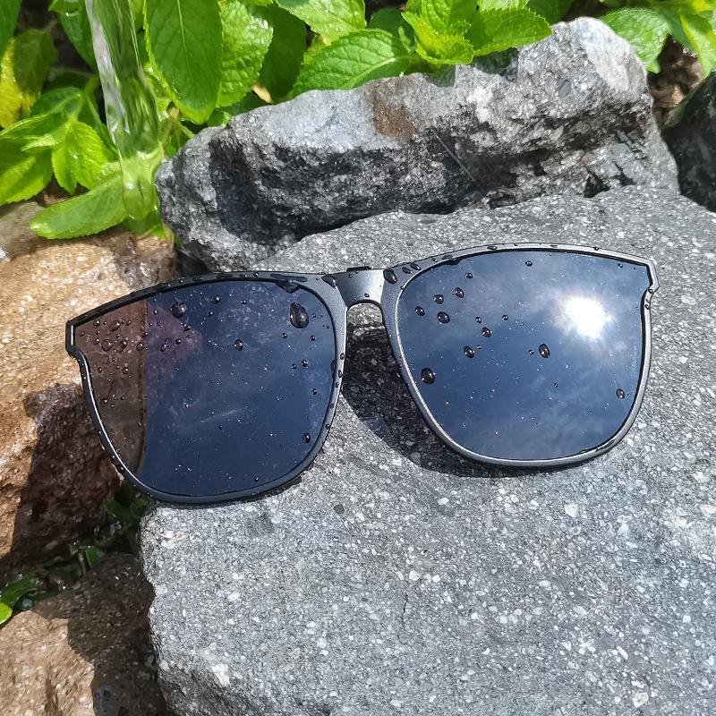 Polarized Clip Sunglasses Myopia Glasses Clip Driver Fishing Outdoor Cycling Night Vision Myopia Clip-On Sun Shading Eyeglasses