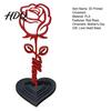 Romantic Rose Decoration And Heart Sculpture 3D Printed Red Ornament Mom Stem Detachable Flower Statue Mother's Day Birthday Gift for from Daughter