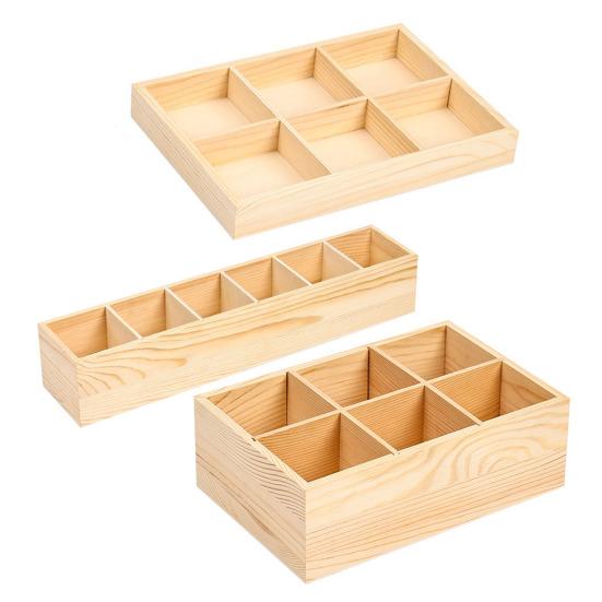 Paint Brush Storage Case Smooth Edge Burr Free Large Capacity Multiple Compartments Rectangular