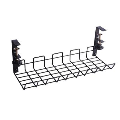 Cord Basket Shelf Under Holder Storage Rack Wire Organizer Box Cabinet Desk Cable Hanging Socket Home Metal Tray