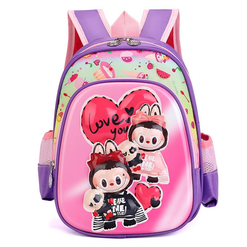 12-inch Schoolbag Boy Backpack 3D Three-dimensional Hard Shell Pull Cloth Cartoon Cute Girl Student Bag CLE