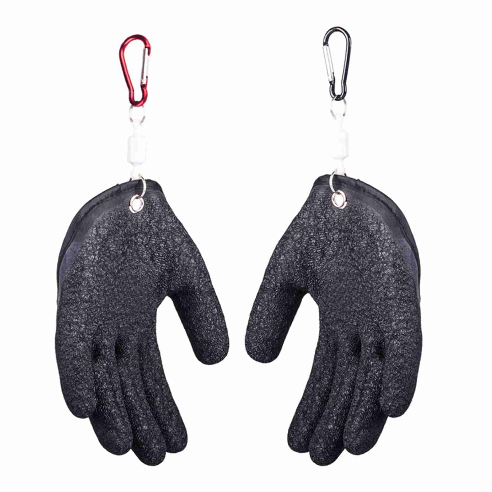 1 Stück Angelhandschuh mit Magnetverschluss Fischer Profi Fischfanghandschuh Rutschfester Angelhandschuh Schützt die Hand orange